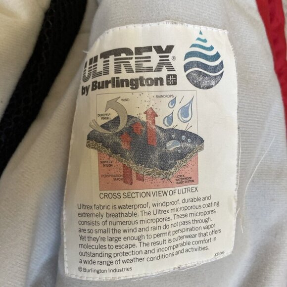 VTG Nordica Insulated Winter Ski Jacket Women's 12 Red Waterproof Thermolite - Picture 14 of 16